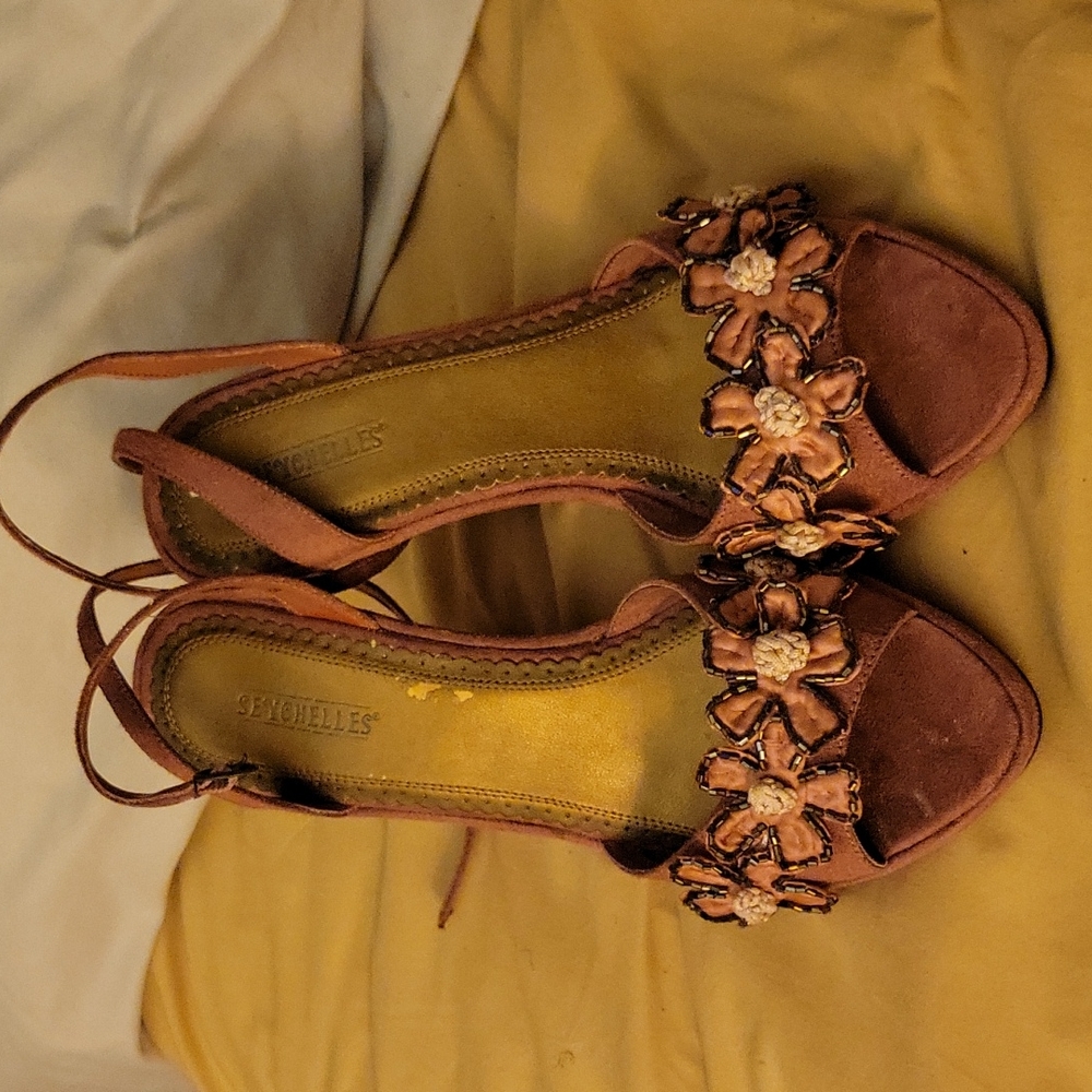 Dusty Rose Sandal Heels